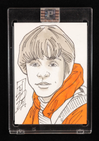 Luke Skywalker | Star Wars | Original Art Sketch Card by Tom Hodges (1/1 Original Art) at PristineAuction.com