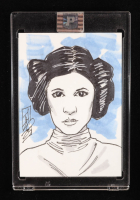 Princess Leia | Star Wars | Original Art Sketch Card by Tom Hodges (1/1 Original Art) at PristineAuction.com