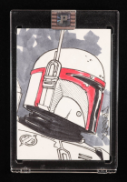 Boba Fett | Star Wars | Original Art Sketch Card by Tom Hodges (1/1 Original Art) at PristineAuction.com