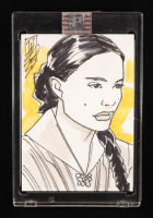 Padme | Star Wars | Original Art Sketch Card by Tom Hodges (1/1 Original Art) at PristineAuction.com