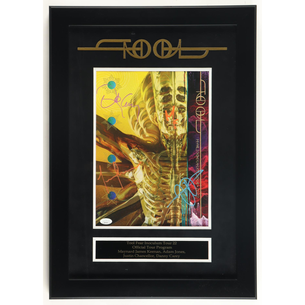 Maynard's Display Tool Custom Framed Photo Display Signed by (4) with Maynard James ...