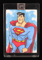 Superman | DC | Original Art Sketch Card by Tom Hodges (1/1 Original Art) at PristineAuction.com