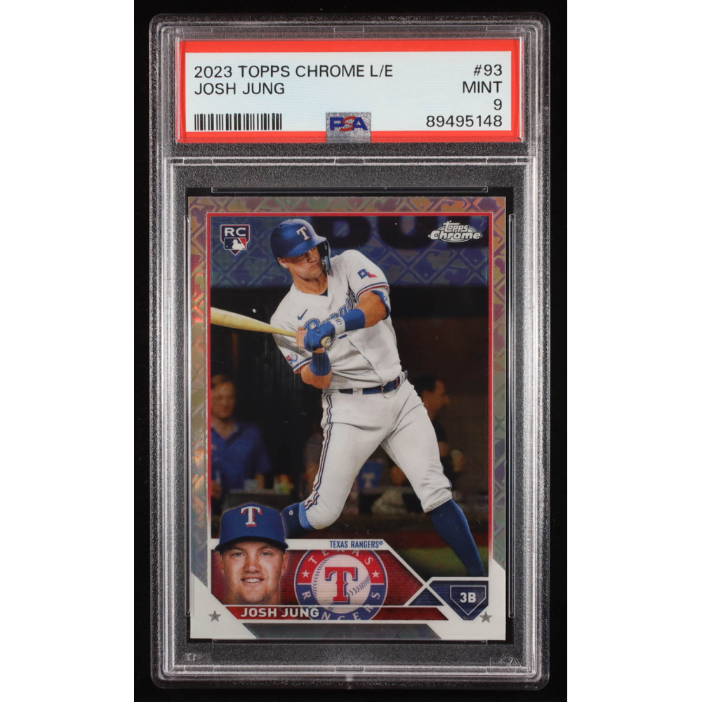 Josh Jung 2023 Topps Chrome #93 RC (PSA 9) at PristineAuction.com