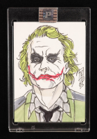 Joker | The Dark Knight | Original Art Sketch Card by Tom Hodges (1/1 Original Art) at PristineAuction.com