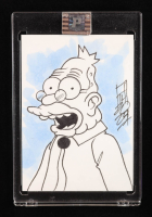 Grandpa | The Simpsons | Original Art Sketch Card by Tom Hodges (1/1 Original Art) at PristineAuction.com