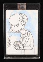 Mr. Burns | The Simpsons | Original Art Sketch Card by Tom Hodges (1/1 Original Art) at PristineAuction.com