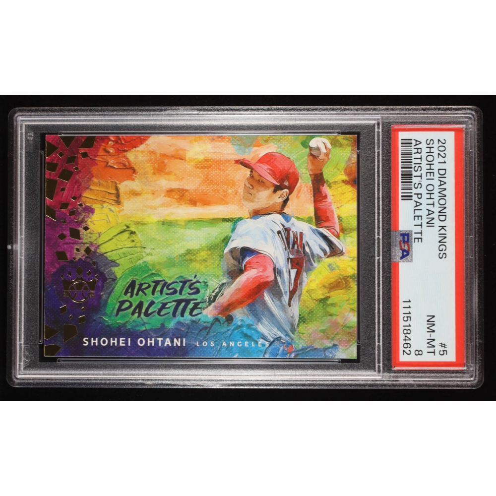 Shohei Ohtani 2021 Diamond Kings Artist's Palette #5 (PSA 8) at PristineAuction.com