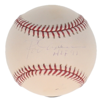 Rod Carew Signed OML Baseball Inscribed "HOF 91" (JSA) at PristineAuction.com