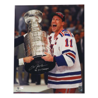 Mark Messier Signed Rangers 16x20 Photo Inscribed "94 SC Champs" (Fanatics) at PristineAuction.com