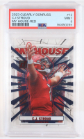 CJ Stroud 2023 Clearly Donruss My House Red #12 RC #009/100 (PSA 9) at PristineAuction.com