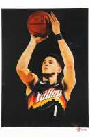 "Devin Booker" Suns LE 12x18 Lithograph by Joshua Barton #/500 (PA) at PristineAuction.com