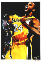 "Kobe Bryant" Lakers LE 12x18 Lithograph by Joshua Barton #/500 (PA) at PristineAuction.com
