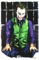 "Joker" The Dark Knight LE 12x18 Lithograph by Joshua Barton #/500 (PA) at PristineAuction.com