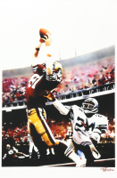 "Dwight Clark" 49ers "The Catch" LE 12x18 Lithograph by Joshua Barton #/500 (PA) at PristineAuction.com