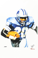 "Barry Sanders" Lions LE 12x18 Lithograph by Joshua Barton #/500 (PA) at PristineAuction.com