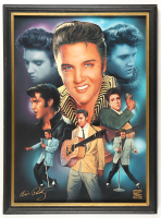 Elvis Presley Custom Framed Metal Plate Art Print #281 at PristineAuction.com