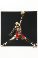 "Michael Jordan" Bulls LE 12x18 Lithograph by Joshua Barton #/500 (PA) at PristineAuction.com
