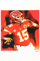 "Patrick Mahomes" Chiefs LE 12x18 Lithograph by Joshua Barton #/500 (PA) at PristineAuction.com