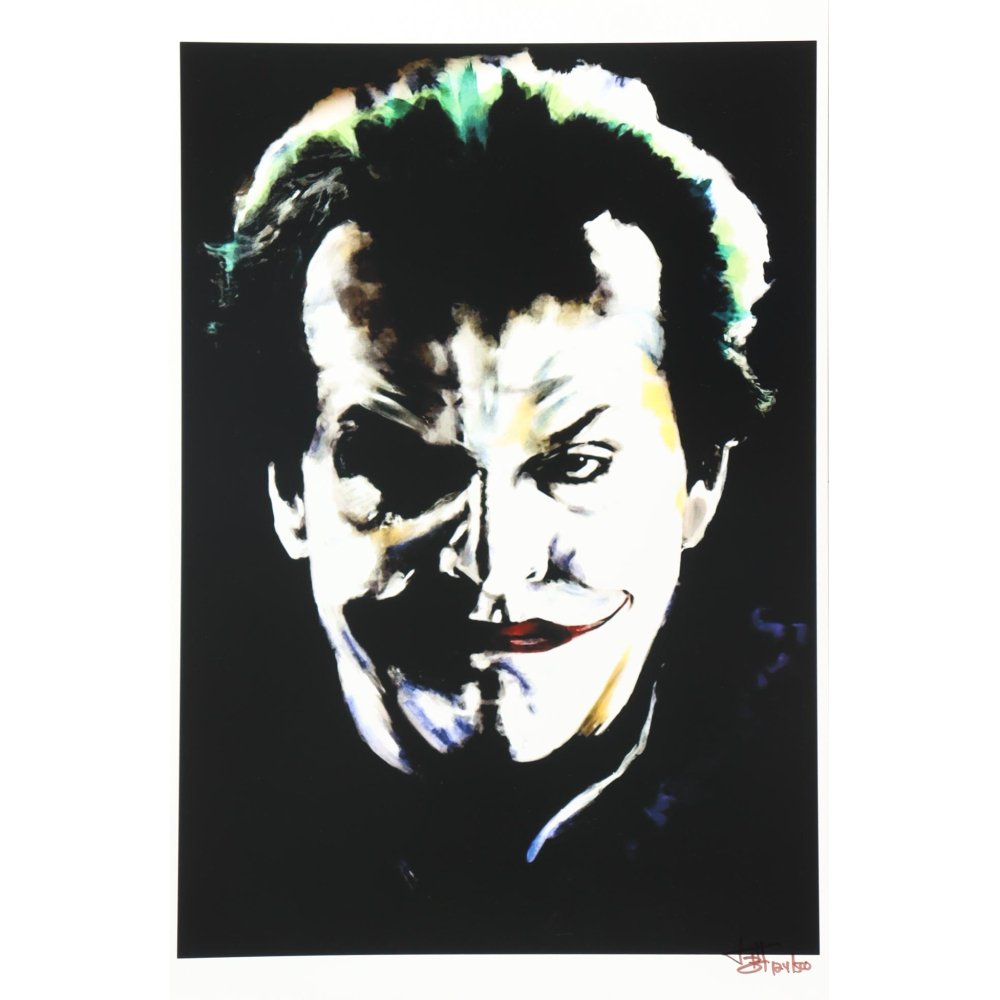 "Joker" Batman LE 12x18 Lithograph by Joshua Barton #/500 (PA) at PristineAuction.com