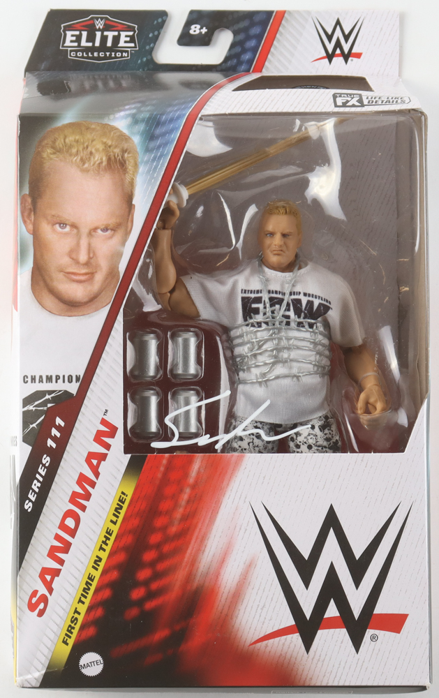 Sandman Signed WWE Elite Collection Action Figure (Authentic Ink) at PristineAuction.com Sandman Signed WWE Elite Collection Action Figure (Authentic Ink) at PristineAuction.com