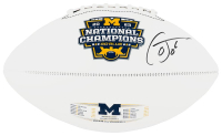 Cornelius Johnson Signed Michigan Wolverines 2023 National Champions Logo Football (Schwartz) at PristineAuction.com