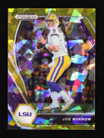 Joe Burrow 2021 Panini Prizm Draft Picks Prizms Gold Ice #3 at PristineAuction.com