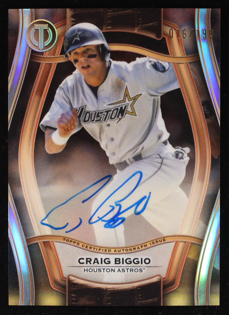 Craig Biggio 2025 Topps Tribute Pillars of the Game Autographs #PTGACB #16/199 at PristineAuction.com Craig Biggio 2025 Topps Tribute Pillars of the Game Autographs #PTGACB #16/199 at PristineAuction.com