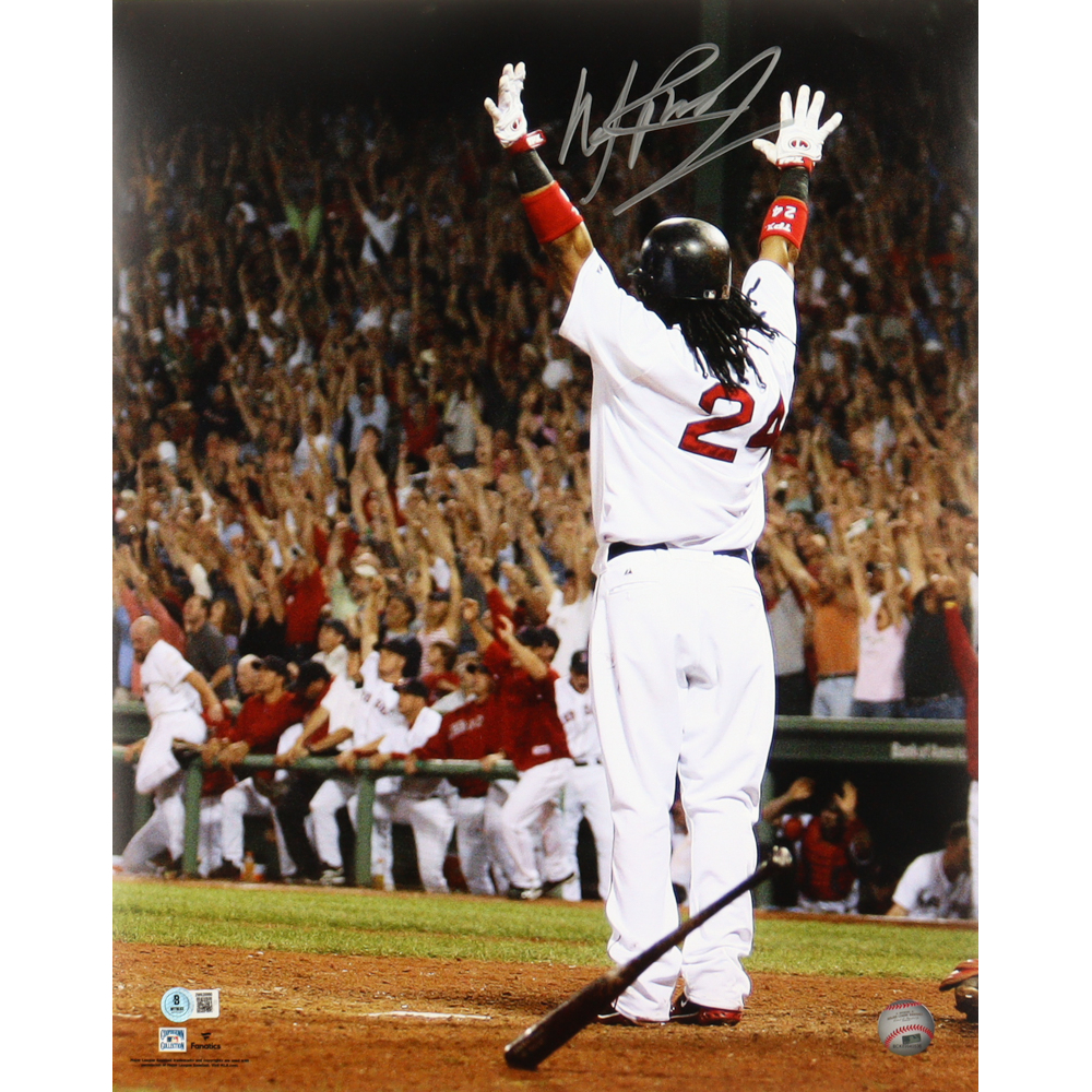 Manny Ramirez Signed Red Sox 16x20 Photo (Beckett) at PristineAuction.com