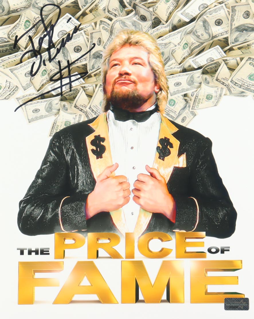 Ted DiBiase Signed WWF 8x10 Photo (New England Picture) at PristineAuction.com Ted DiBiase Signed WWF 8x10 Photo (New England Picture) at PristineAuction.com