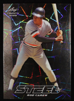Rod Carew 2023 Leaf Trinity Mega Box Steel Lazer #S61 at PristineAuction.com