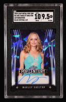 Marley Shelton 2025 Leaf Pop Century Metal Crystal Blue #BAMS1 #2/2 (SGC 9.5 | Autograph Graded 10) at PristineAuction.com