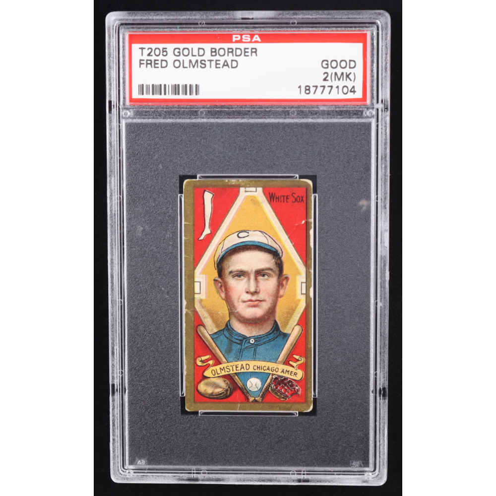 Fred Olmstead 1911 Piedmont Cigarettes Portrait Gold Border #T205 (PSA 2) at PristineAuction.com