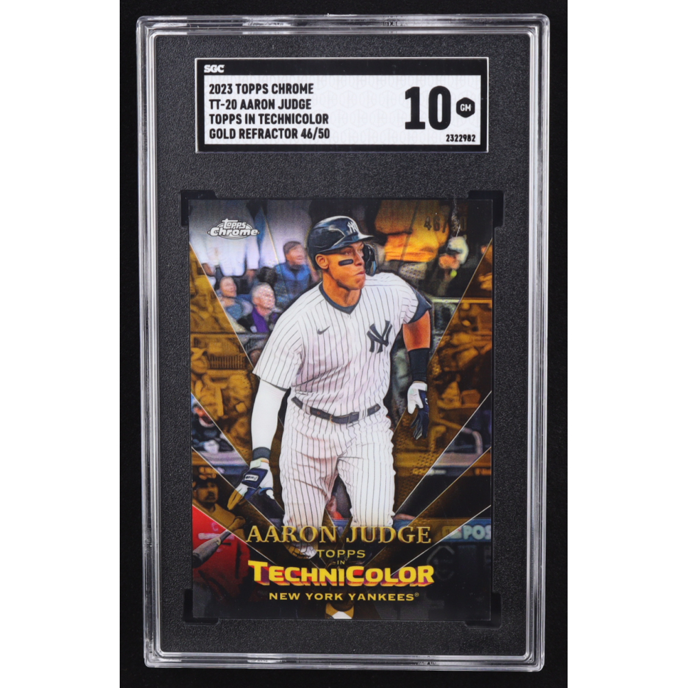 Aaron Judge 2023 Topps Chrome Topps In Technicolor Gold Refractor #TT20