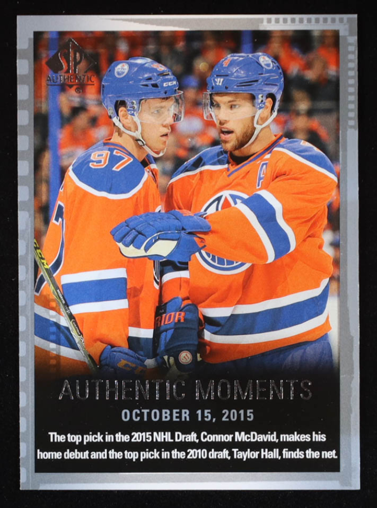 Connor McDavid / Taylor Hall 2015-16 SP Authentic Moments #160
