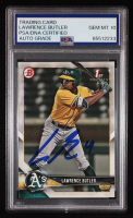 Lawrence Butler Signed 2018 Bowman Draft #BD4 RC (PSA | Auto 10) at PristineAuction.com