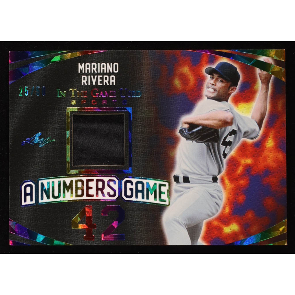 Mariano Rivera 2024 ITG Used Sports A Numbers Game Crystal Rainbow #ANG32 #25/50 at PristineAuction.com