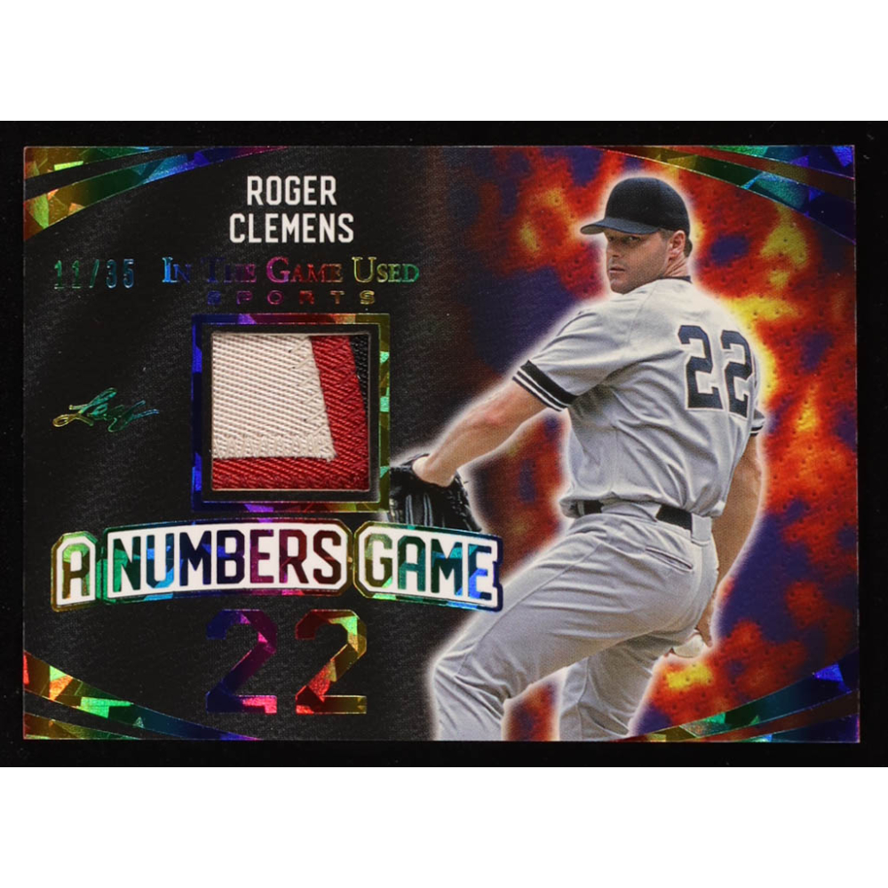Roger Clemens 2024 ITG Used Sports A Numbers Game Crystal Rainbow #ANG49 #11/35 at PristineAuction.com