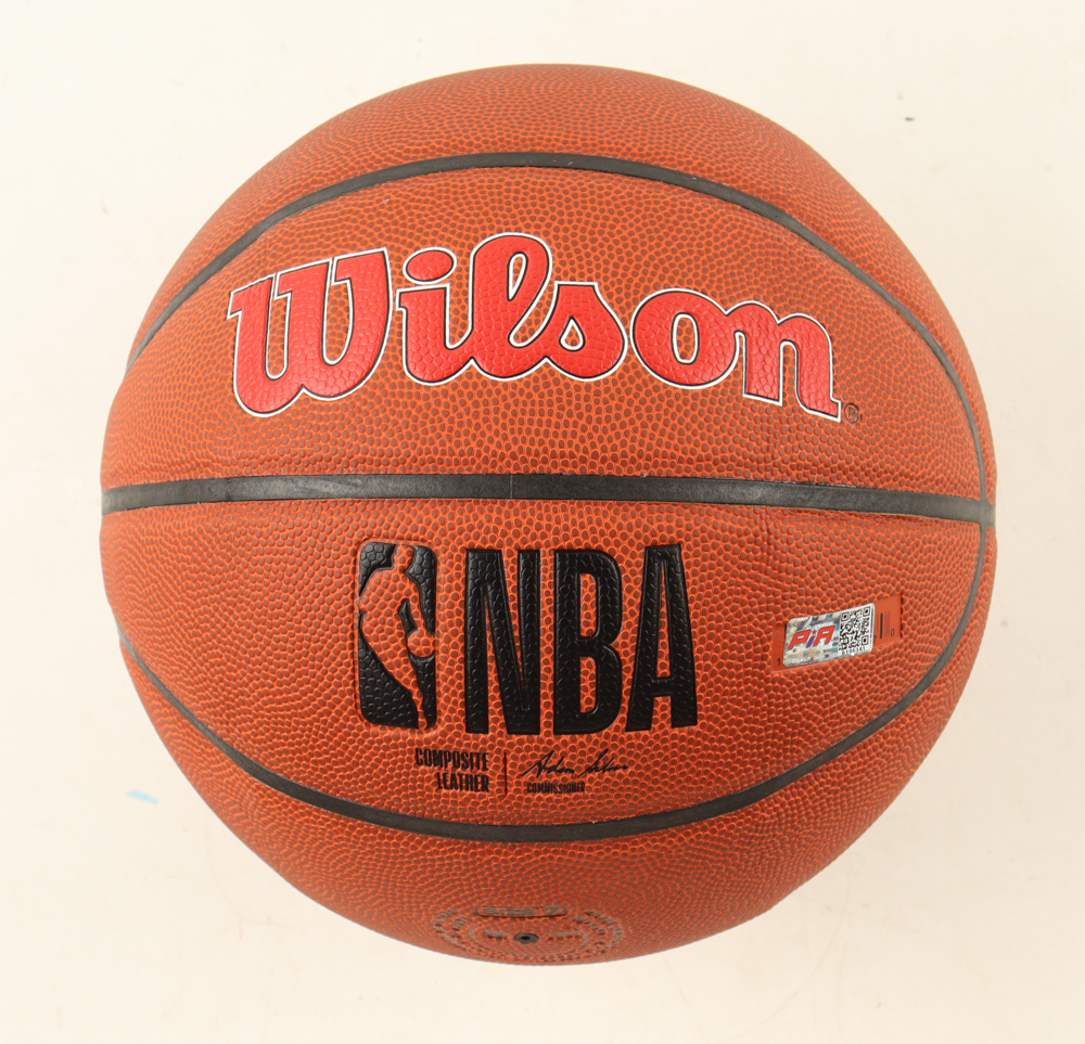 Dennis Rodman Signed Bulls Logo NBA Basketball (PIA) at PristineAuction.com Dennis Rodman Signed Bulls Logo NBA Basketball (PIA) at PristineAuction.com