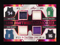 Kobe Bryant / Ray Allen / Antoine Walker / Peja Stojakovic 2024 ITG Used Sports Draft Night Memories Pink #DNM1 #15/15 at PristineAuction.com