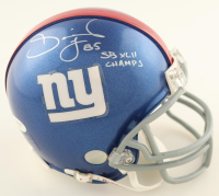 David Tyree Signed Giants Mini Helmet Inscribed "SB XLII Champs" (JSA) at PristineAuction.com