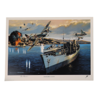 Sir Ivor Broom Signed Stan Stokes "Dangerous Duty" Lithograph (AIV) at PristineAuction.com