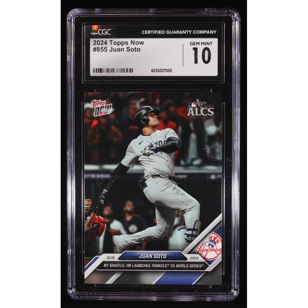 Juan Soto 2024 Topps Now #855 (CGC 10) at PristineAuction.com