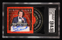 Engelbert Humperdinck 2025 Leaf Pop Century Metal Vinyl Signs Autographs Red Flood #VSEH1 #1/1 (SGC 8.5 | Autograph Graded 10) at PristineAuction.com