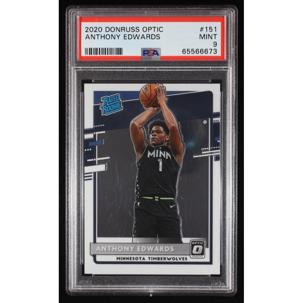 Anthony Edwards 2020-21 Donruss Optic #151 RR RC (PSA 9) at PristineAuction.com