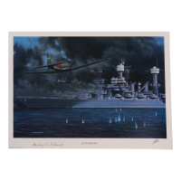 Stanley Kalina Signed Stan Stokes "Battleship Row" Lithograph (AIV) at PristineAuction.com
