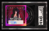 Tommy Lee 2025 Leaf Pop Century Metal Vinyl Signs Autographs Pink #VSTL1 #2/10 (SGC 9.5 | Autograph Graded 10) at PristineAuction.com