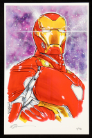 Tom Hodges Signed LE "Iron Man" 11x17 Art Print at PristineAuction.com