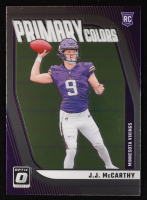 JJ McCarthy 2024 Donruss Optic Primary Colors #20 RC at PristineAuction.com