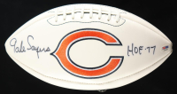 Gale Sayers Signed Bears Logo Football Inscribed "HOF 77" with Display Case (PSA) at PristineAuction.com