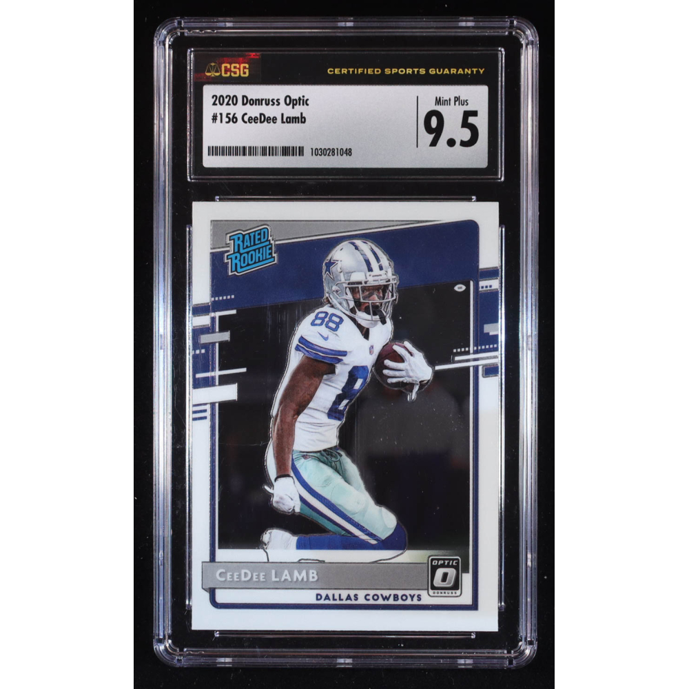 CeeDee Lamb 2020 Donruss Optic Holo #156 RR RC (CSG 9.5) at PristineAuction.com